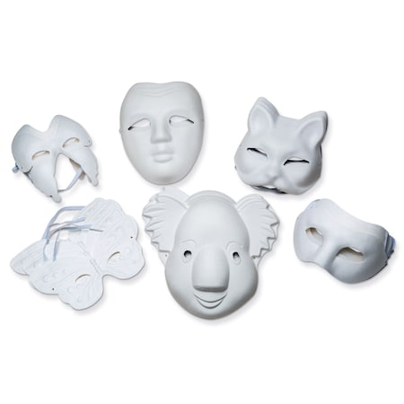 Creativity Street Paperboard Masks, Classroom Pack, Assorted Sizes, 24 Pieces PAC4199